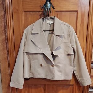 MICHAEL Michael Kors Tan Trench Coat